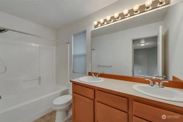 Primary bath with double sinks