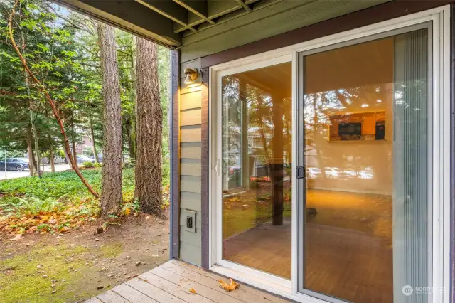 Enjoy your coffee on the back deck