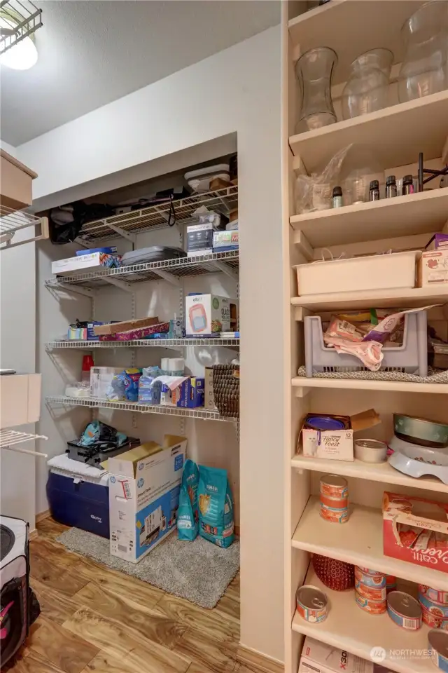 Storage galore!  This is a second pantry space plus there is another one under the stairs in the kitchen.