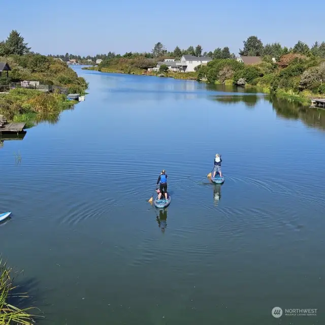 Kayaking the 23 miles of fresh waterways! Launch from Oyhut Bays Canal front park.