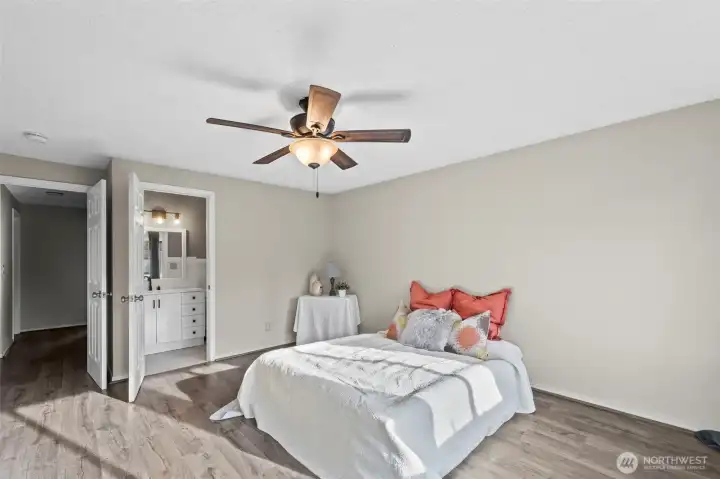 primary with bathroom