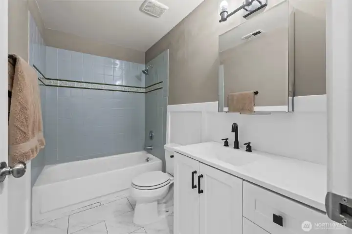 hallway full bathroom