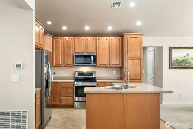 Kitchen with new appliances