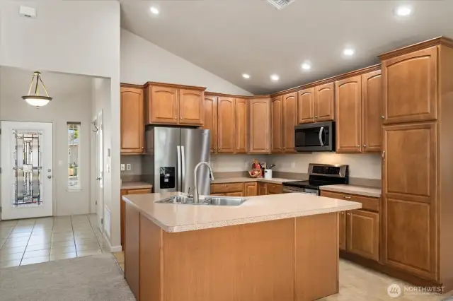 Kitchen with new appliances