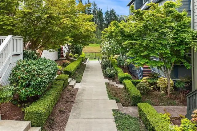 Step onto a scenic path outside your front door, leading to a 12+ mile trail.