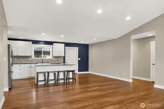 dining area next to kitchen