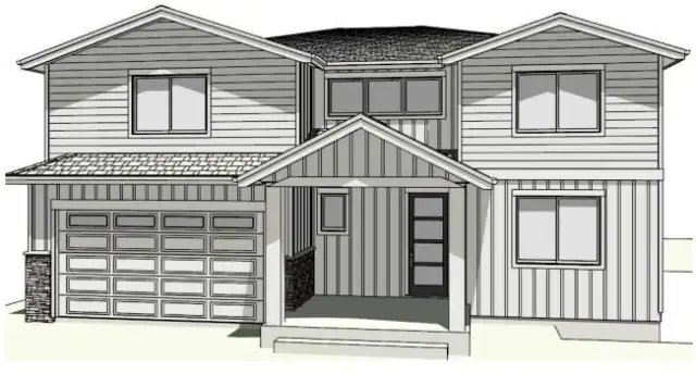 Rendering of finished home