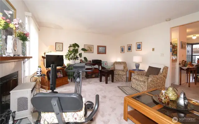 Spacious living room