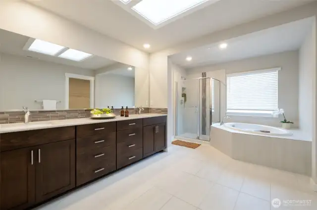 Primary Bathroom With Skylight