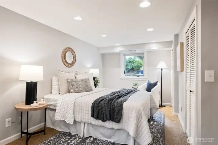 3rd of 3 bedrooms- this one large and in charge of your sleeping (and office?) needs.  Also room for dressers or an additional closet/armoire