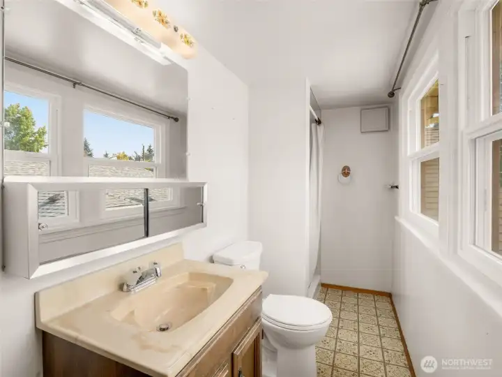 3/4 Bath upstairs
