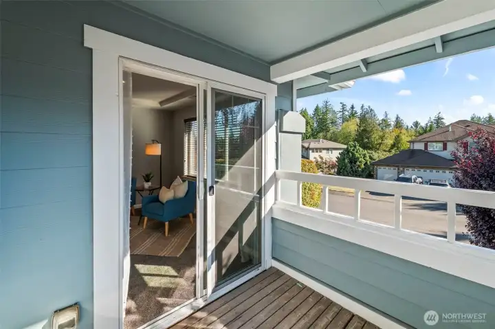 balcony off primary