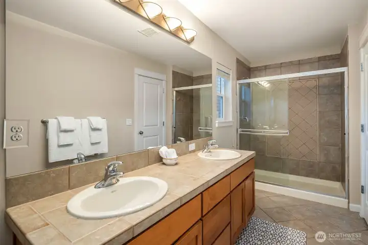 Second Floor Ensuite with double sinks and shower