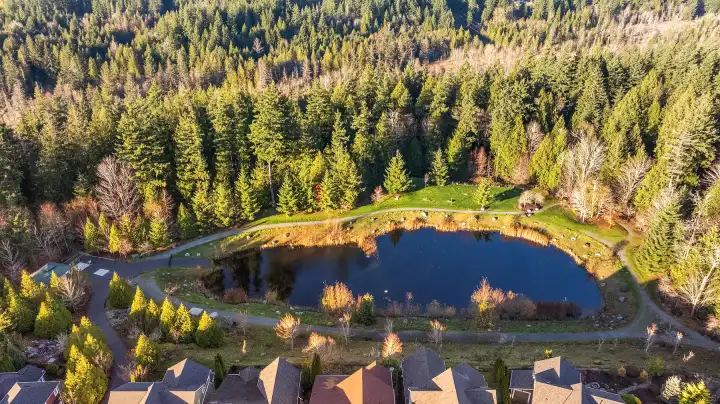 Enjoy the connected trails all just around the corner from the house...