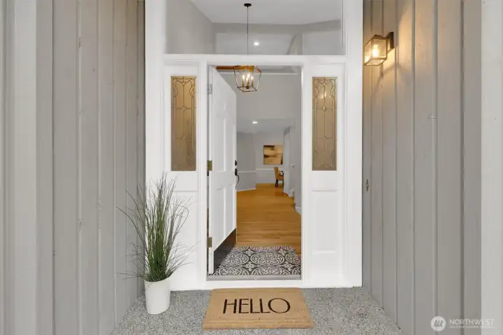 Warm Large Entry Porch