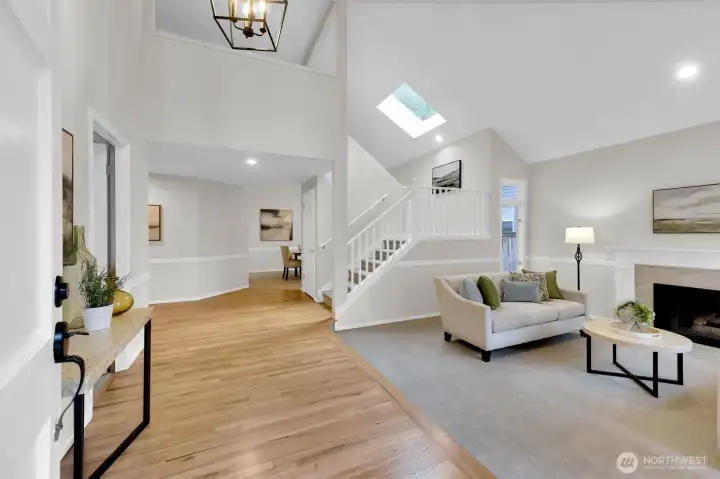 Amazing First Impression from the Entry. High Vaulted Ceilings.