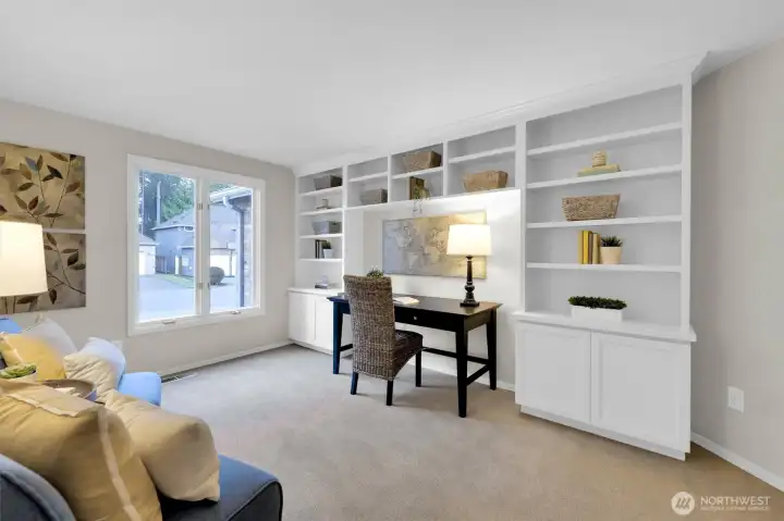 Big Den with numerous built-ins. Big room sizes throughout.