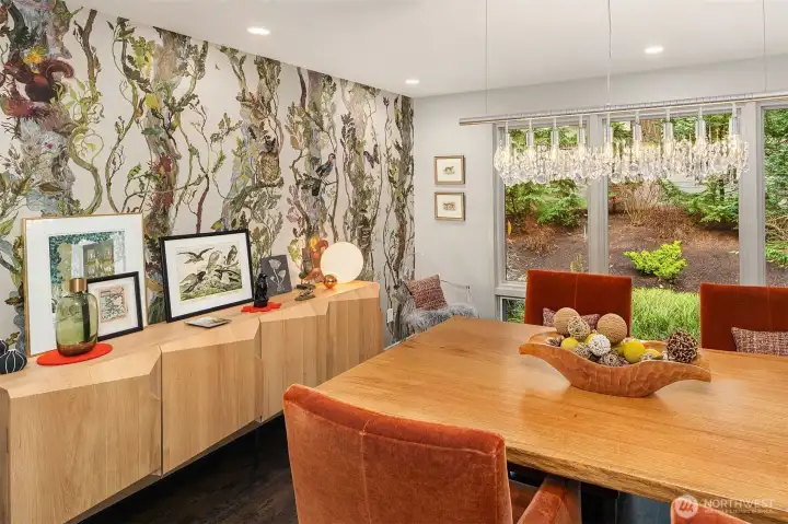 Facet Chandelier by Swarovski for DWR (Schonbek) with suspended cut-crystal   prisms