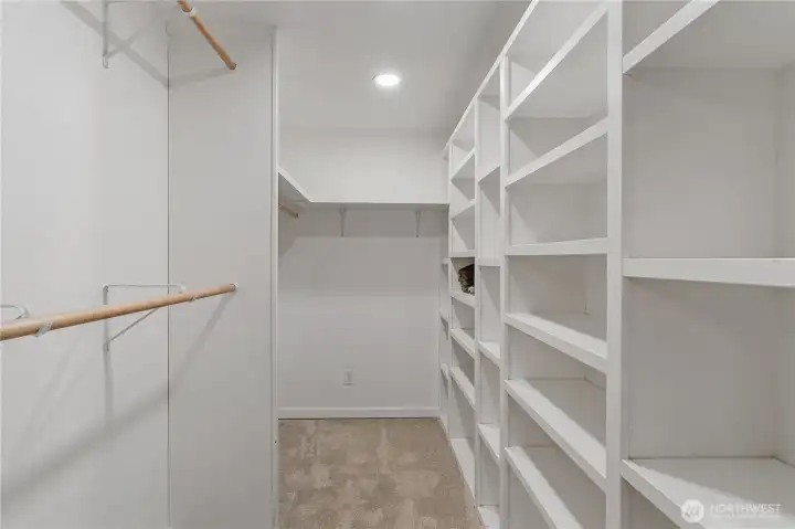 Primary walk in closet