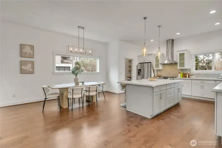 Kitchen + Dining Open