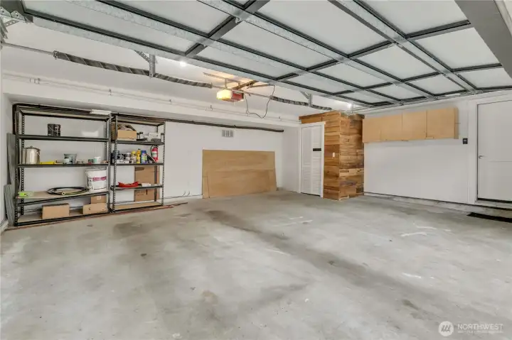 Large 2 car garage