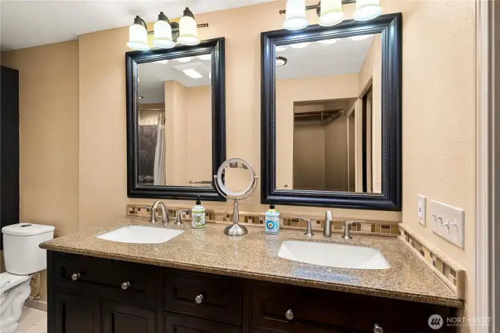 Double-sink vanity.