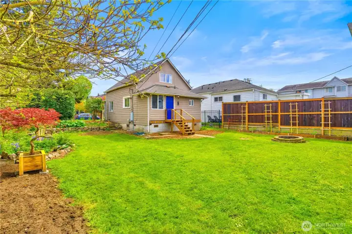 View from back of lot