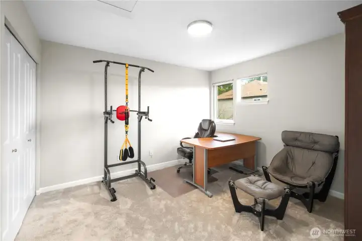 Room #4 Currently used as an office/exercise room