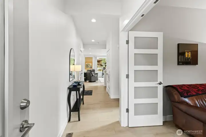 upgraded solid core doors in all the rooms