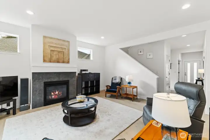 Upgraded Gas fireplace