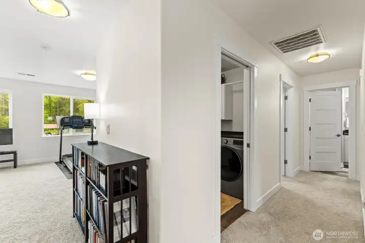upstairs foyer to the bedrooms and flex space