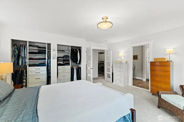 Primary bedroom with five piece ensuite