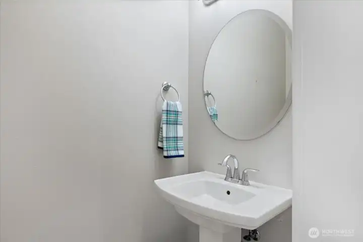 Powder bathroom on main floor
