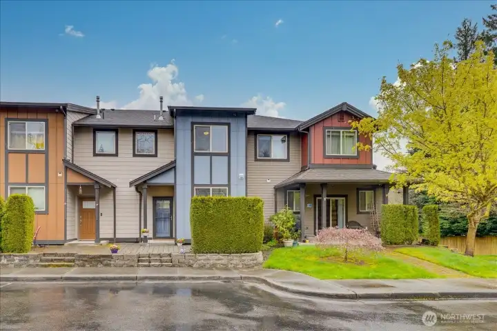 Landscape makes for a nice private sitting area for coffee in the morning