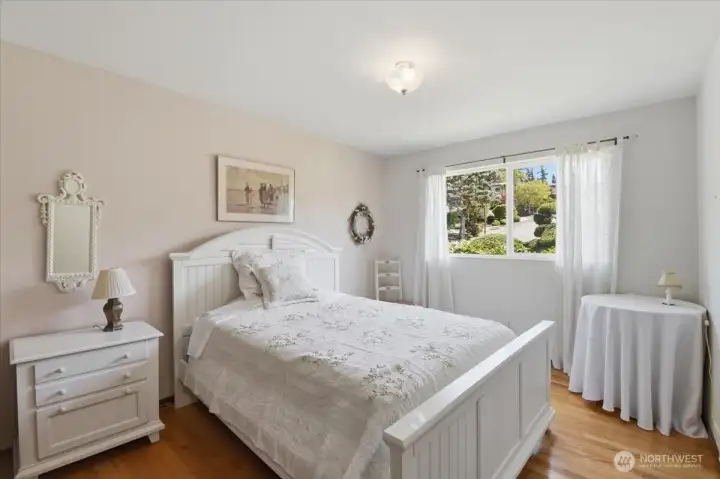 Main level secondary bedroom.