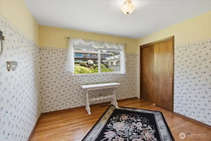 Main level secondary bedroom.