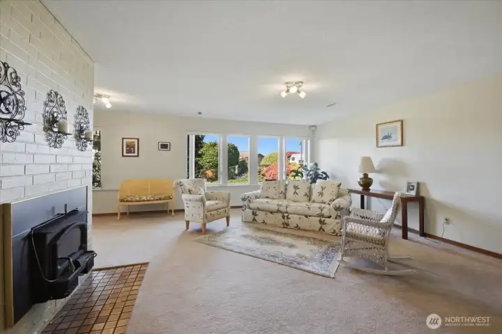 Lower level rec-room offers plenty of flexible space.