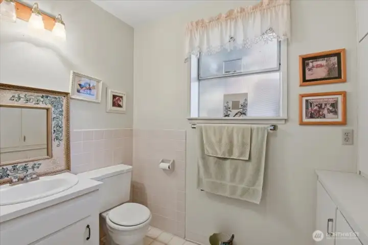 Lower level full bathroom.