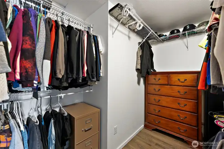 Primary closet