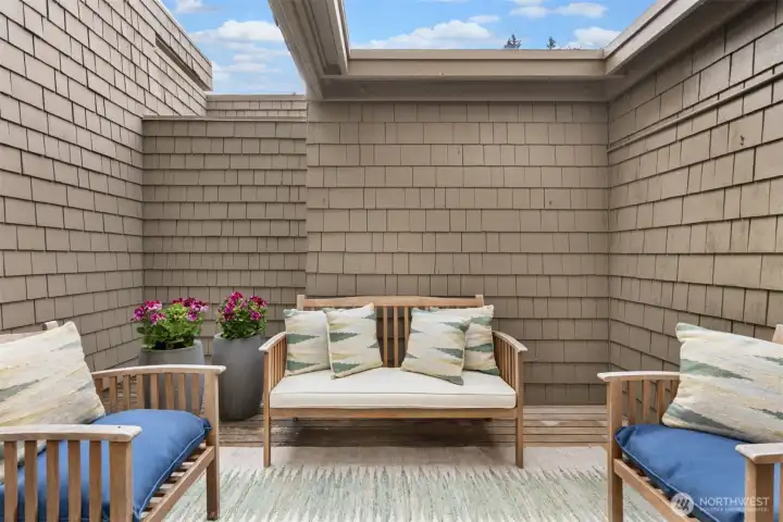 Sunlight private patio off primary bedroom, wired for hot tub.