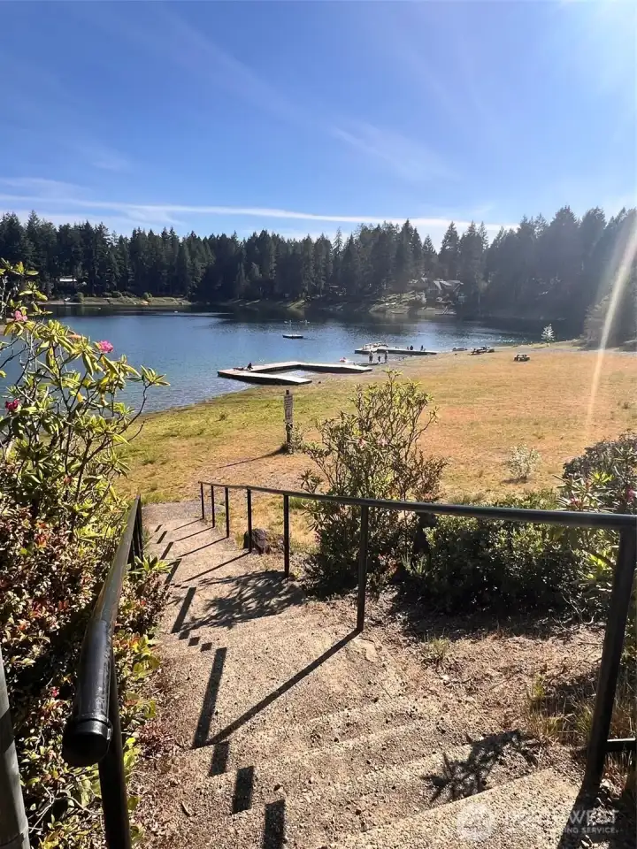 Maggie Lake private park, beach, dock