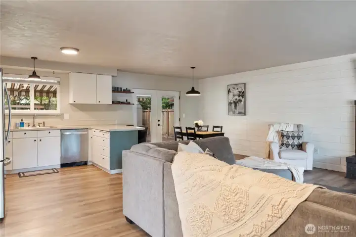 Open concept floor plan.