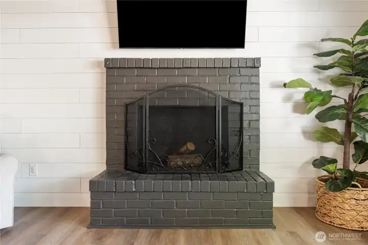 wood buring fire place.  Stay cozy all winter.