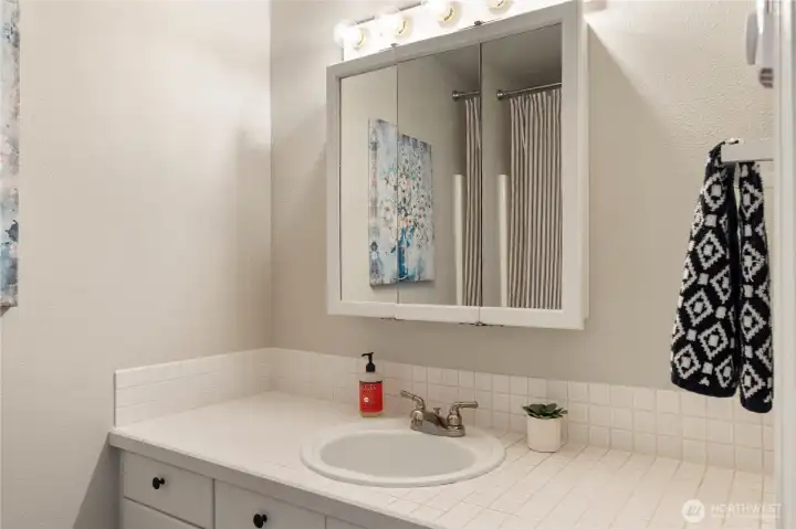 Guest bath - full bath.