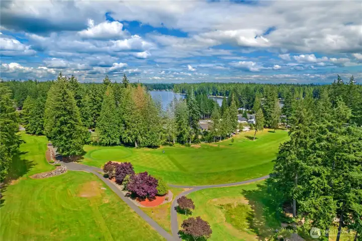 The greens - 9 hole golf course at Lake Limerick.