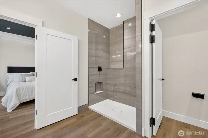 Primary Bathroom - Tiled Shower with Glass Coming Soon!