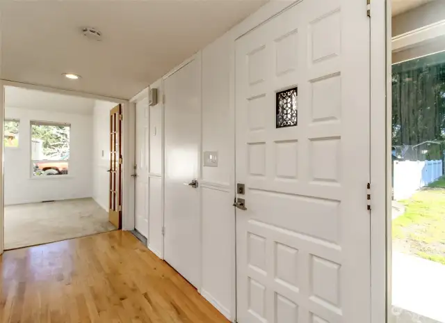 Entry facing living room