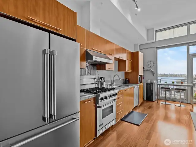 Upgraded appliances and modern cabinetry