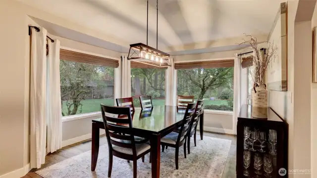 Adjoining dining room with access to the kitchen and formal living room