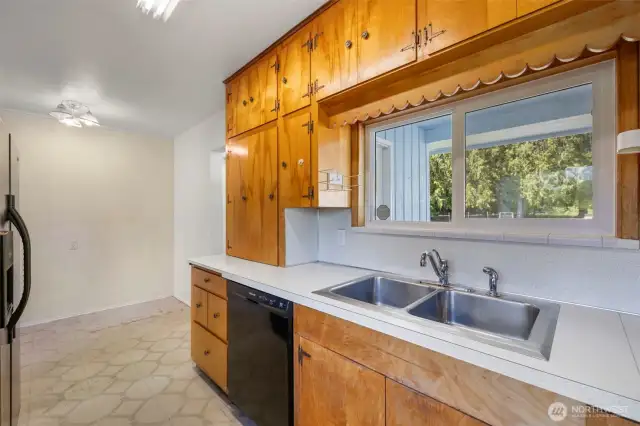 Cabinet above dishwasher not to be missed!  Be sure to open it!